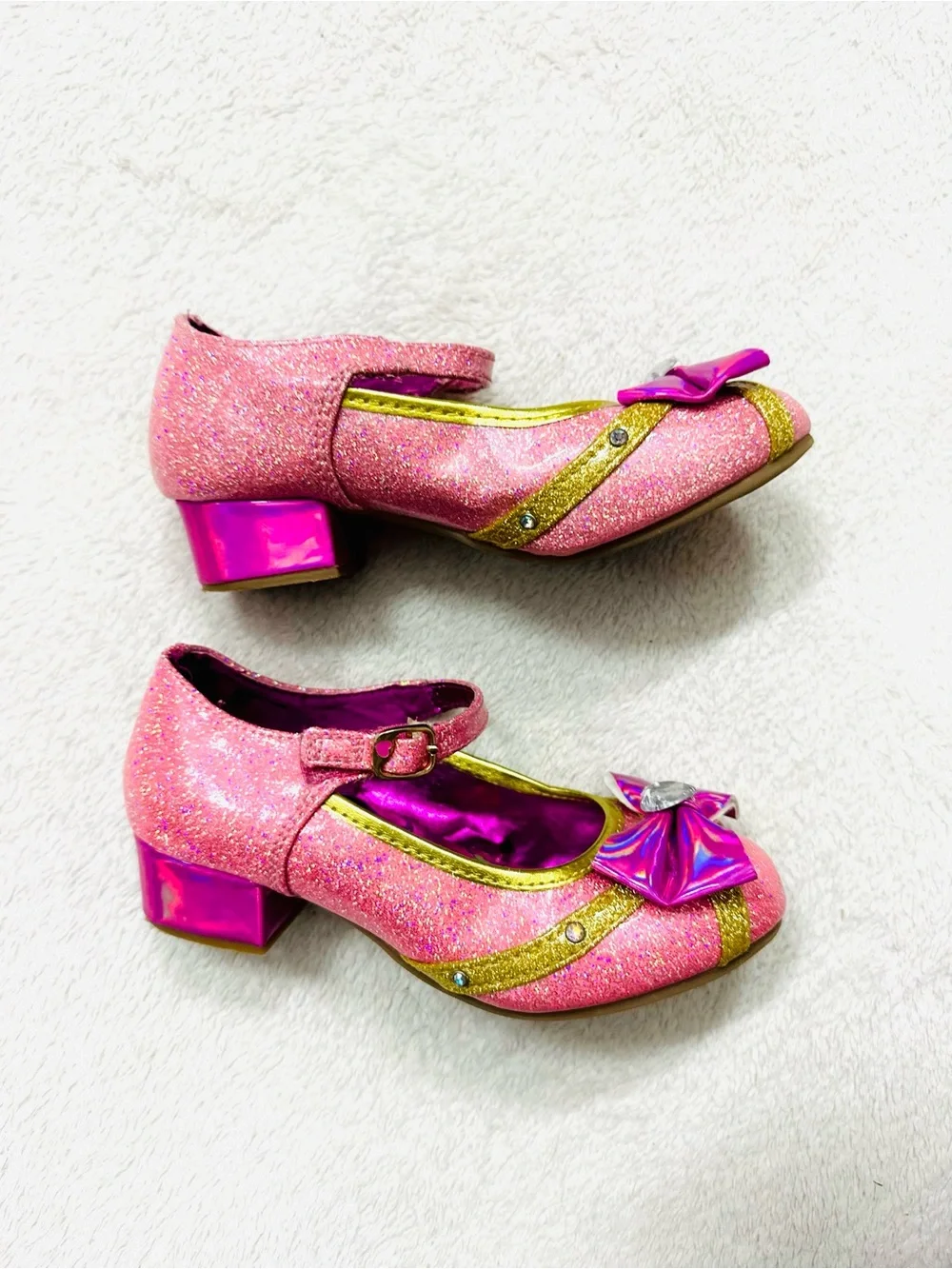 Disney Princess Toddler Girl Low Heel Dress Up Shoes Size 10 Very Cute